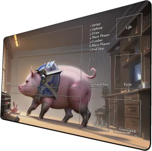 AI Painting TCG Playmat - MTG Trading Card Game Mat with Zone, 24x14 Inches Original Playmats, Smooth Surface for Rubber Collection - Fantasy Dark Vampire Lotus-123