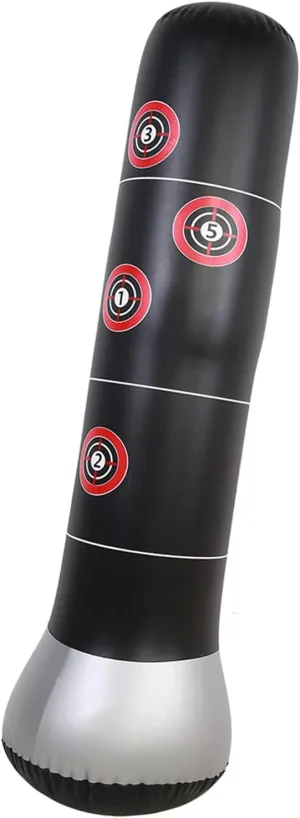 Air Standing Bag Inflatable Punch Bag Air Sandbag Sandbag Cover Speed Martial Arts Gym Training Boxing Taekwondo Diet with Pedal Pump Stress Relief Sturdy