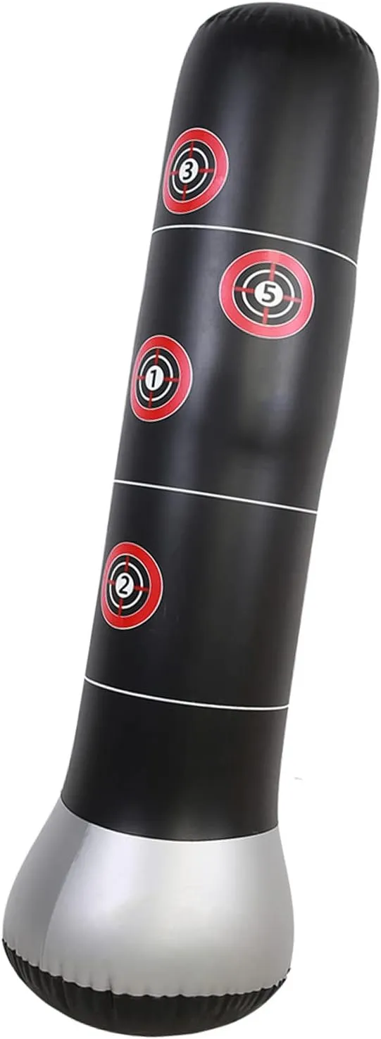 Air Standing Bag Inflatable Punch Bag Air Sandbag Sandbag Cover Speed Martial Arts Gym Training Boxing Taekwondo Diet with Pedal Pump Stress Relief Sturdy