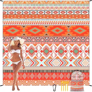 AISPARKY Beach Blanket Waterproof Sandproof Quick Drying Beach Mat Extra Large Outdoor Picnic Blanket for Travel Camping Hiking