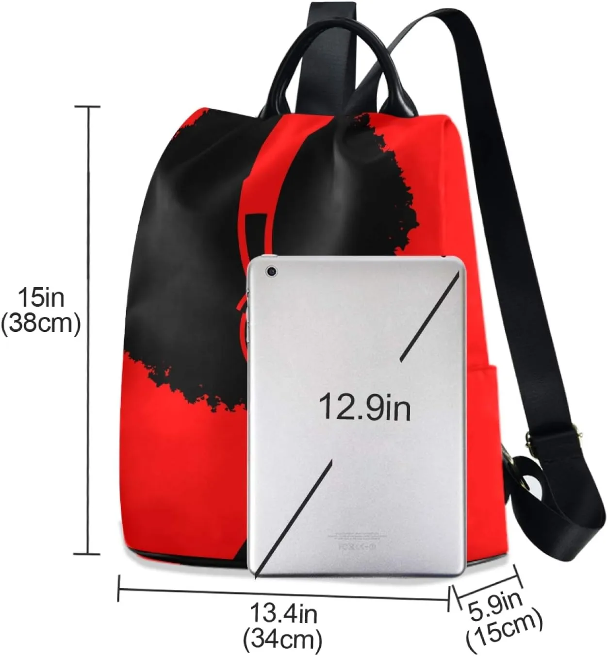 ALAZA Afro African American Woman Music Backpack Purse for Women Anti Theft Fashion Back Pack Shoulder Bag