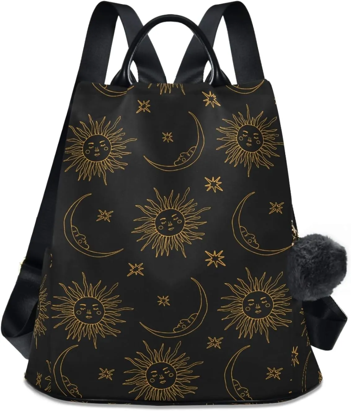 ALAZA Boho Bohemian Sun Moon Backpack Purse for Women Anti Theft Fashion Back Pack Shoulder Bag