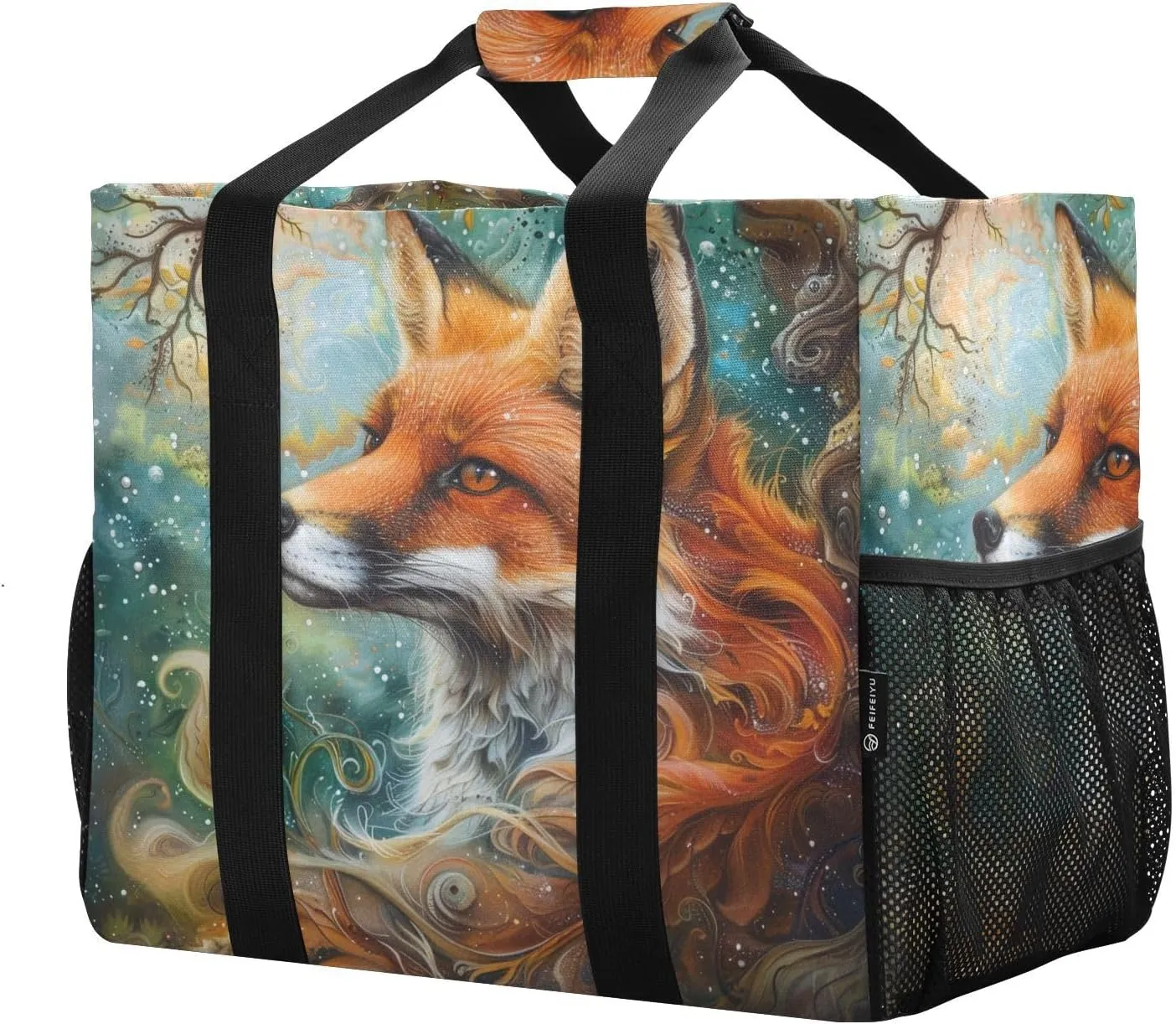 ALAZA Fox Dreamcatcher Waterproof Beach Tote Bags