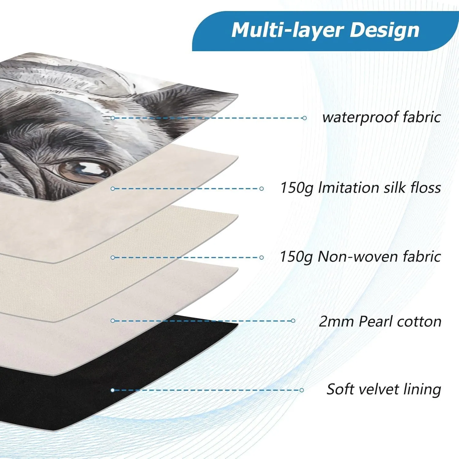 ALAZA French Bulldog Lie Prone Comfortably Laptop Sleeve Bag Waterproof Protective Notebook Case, 13-13.3, 14 inch