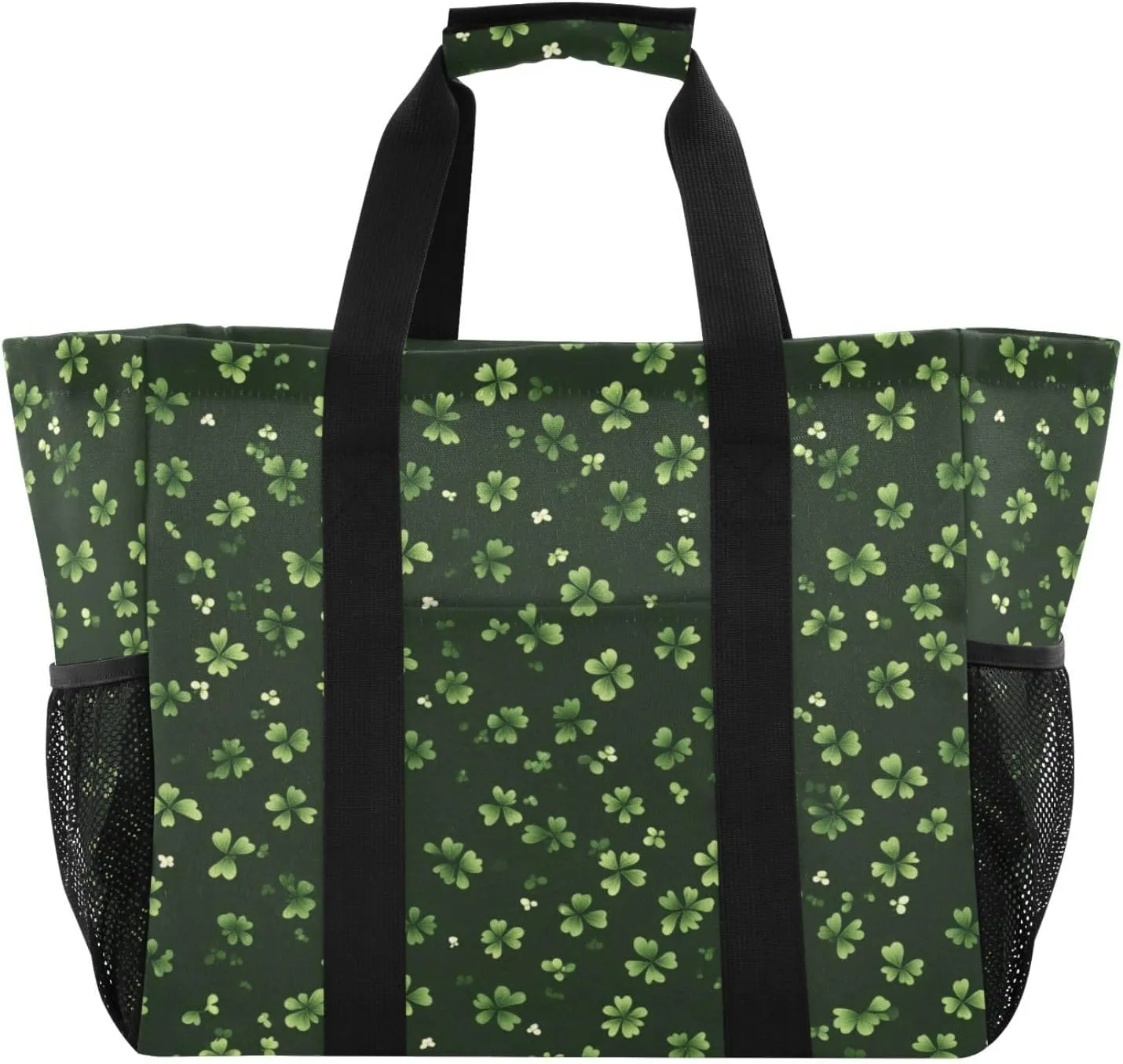 ALAZA Rabbit Easter Egg Chick Flower Leaf Branch Waterproof Beach Tote Bags