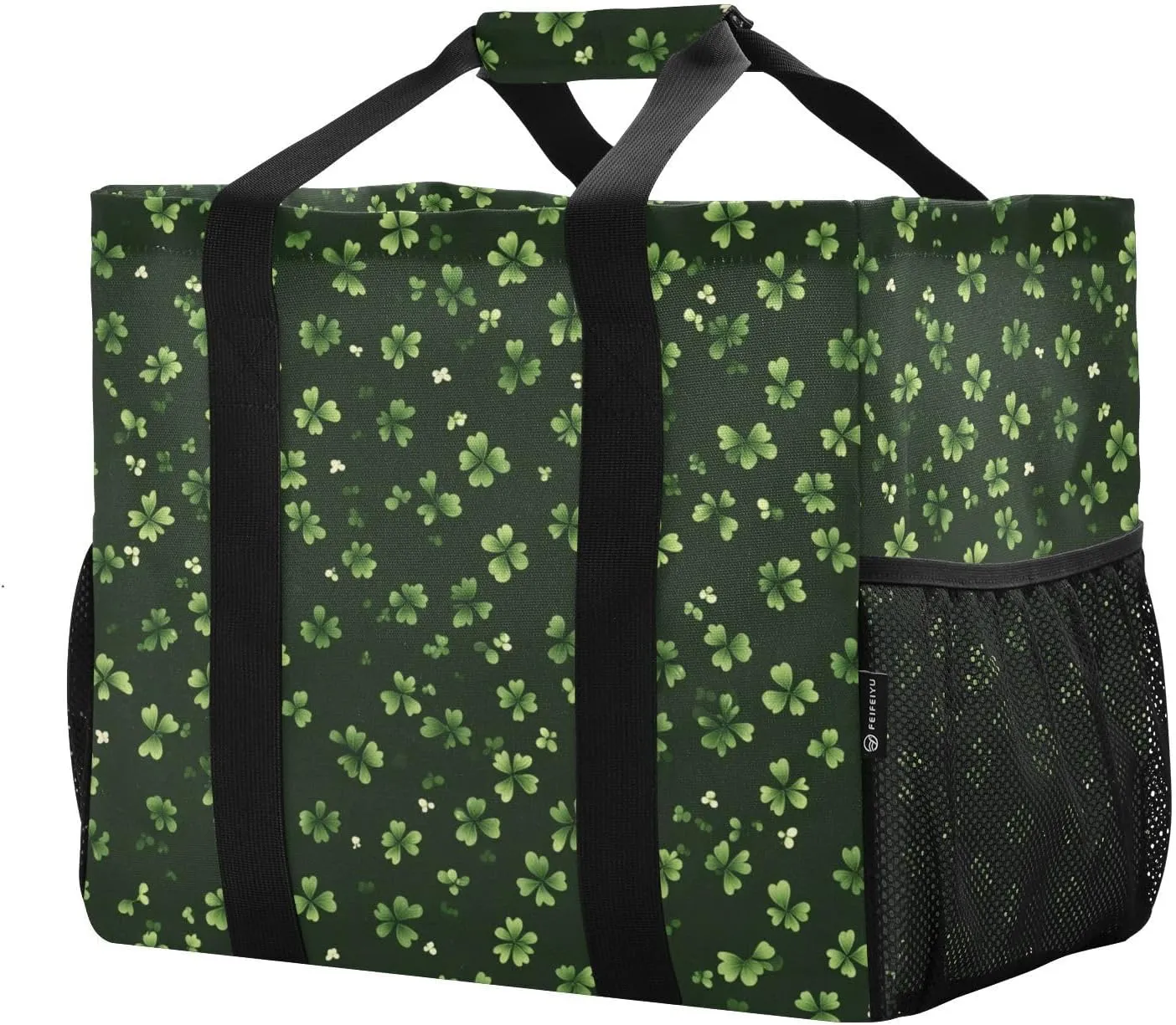 ALAZA Rabbit Easter Egg Chick Flower Leaf Branch Waterproof Beach Tote Bags