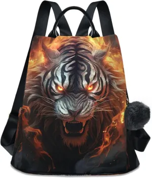 ALAZA Roaring Tiger Backpack Purse for Women Anti Theft Fashion Back Pack Shoulder Bag