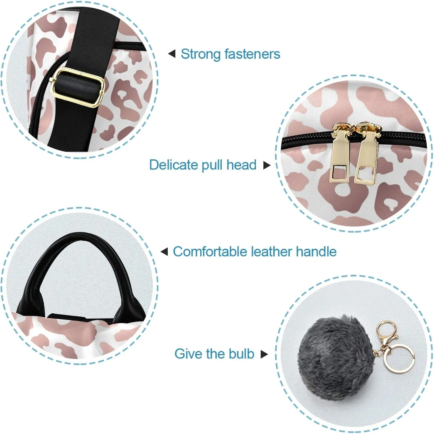 ALAZA Rose Gold Leopard Print Pink Cheetah Backpack Purse for Women Anti Theft Fashion Back Pack Shoulder Bag,One Size