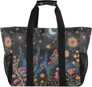 ALAZA Watercolor Vintage Red Wine Waterproof Beach Tote Bags