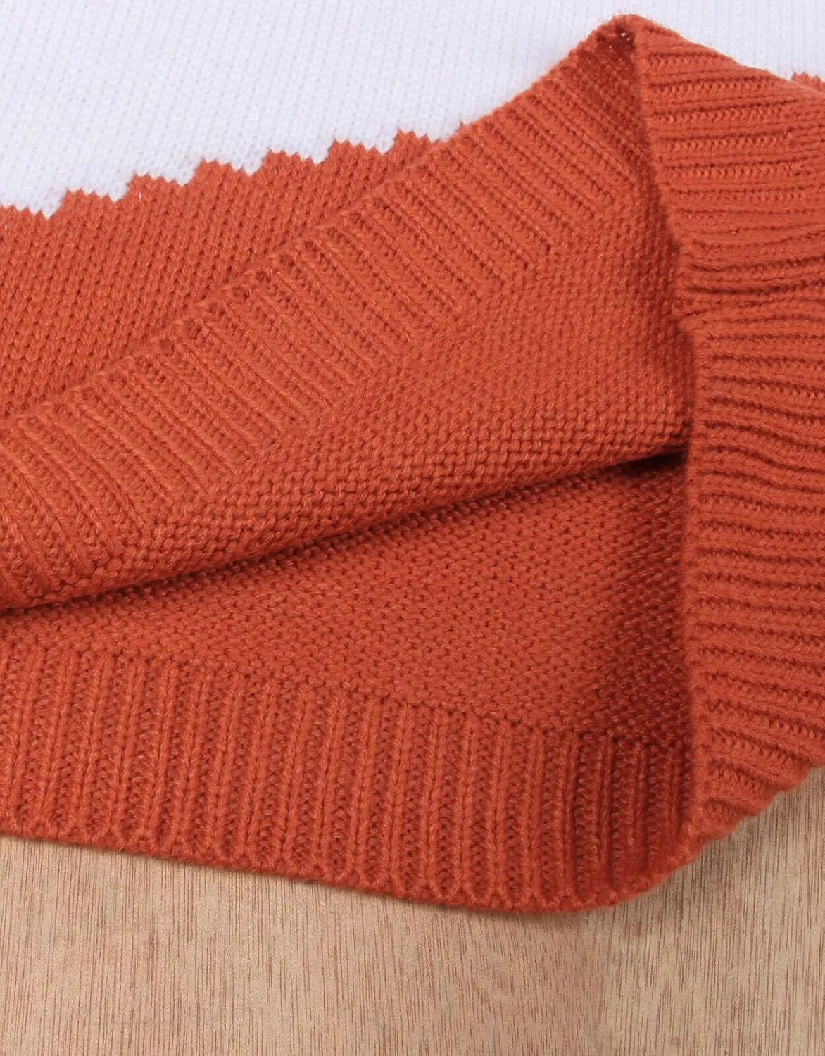 Alsol Lamesa Women's Pullover Sweaters Color Block Crew Neck Long Sleeve Casual Knit Sweater