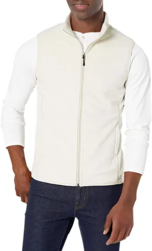 Amazon Essentials Men's Full-Zip Polar Fleece Vest (Available in Big & Tall)