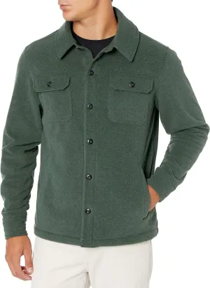 Amazon Essentials Men's Long-Sleeve Polar Fleece Shirt Jacket