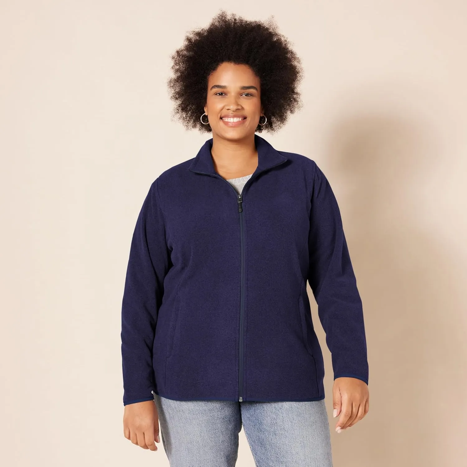 Amazon Essentials Women's Classic-Fit Full-Zip Polar Soft Fleece Jacket (Available in Plus Size)