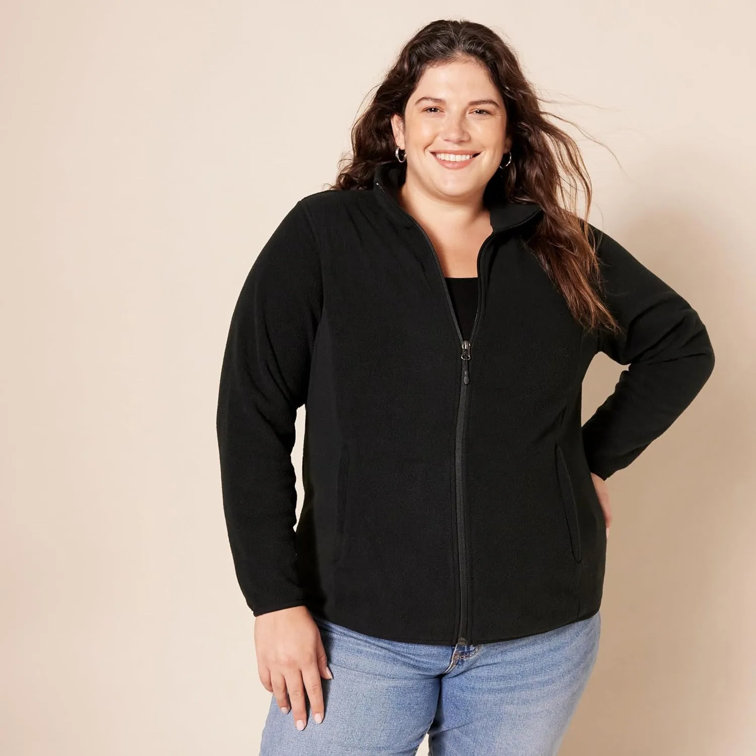 Amazon Essentials Women's Classic-Fit Full-Zip Polar Soft Fleece Jacket (Available in Plus Size)