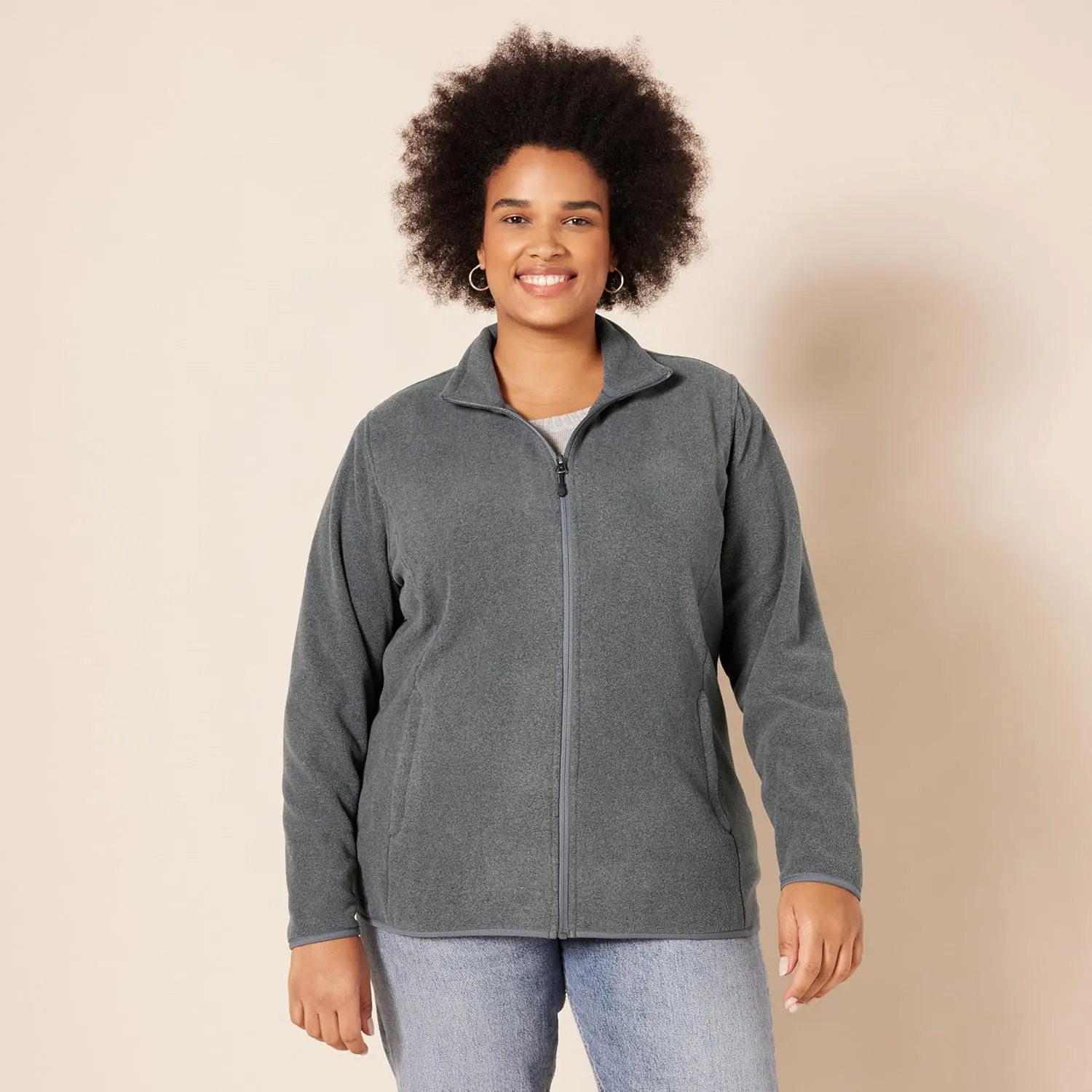 Amazon Essentials Women's Classic-Fit Full-Zip Polar Soft Fleece Jacket (Available in Plus Size)
