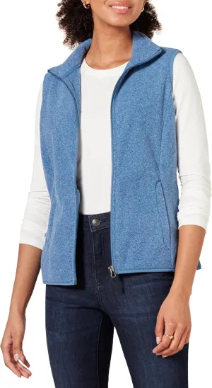 Amazon Essentials Women's Classic-Fit Sleeveless Polar Soft Fleece Vest (Available in Plus Size)