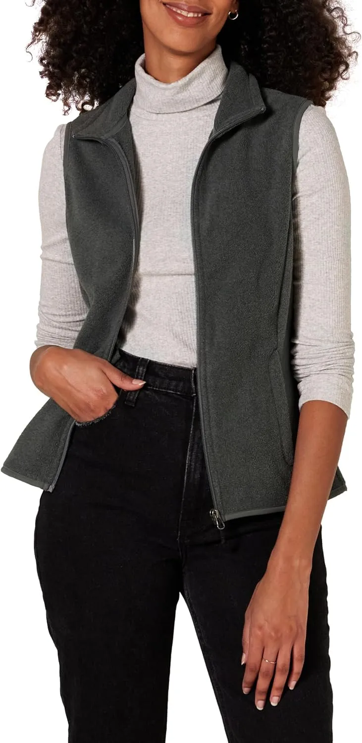 Amazon Essentials Women's Classic-Fit Sleeveless Polar Soft Fleece Vest (Available in Plus Size)