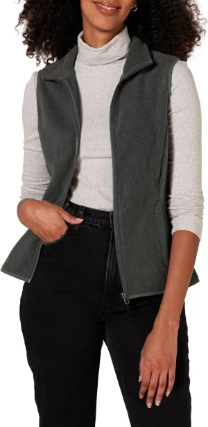 Amazon Essentials Women's Classic-Fit Sleeveless Polar Soft Fleece Vest (Available in Plus Size)