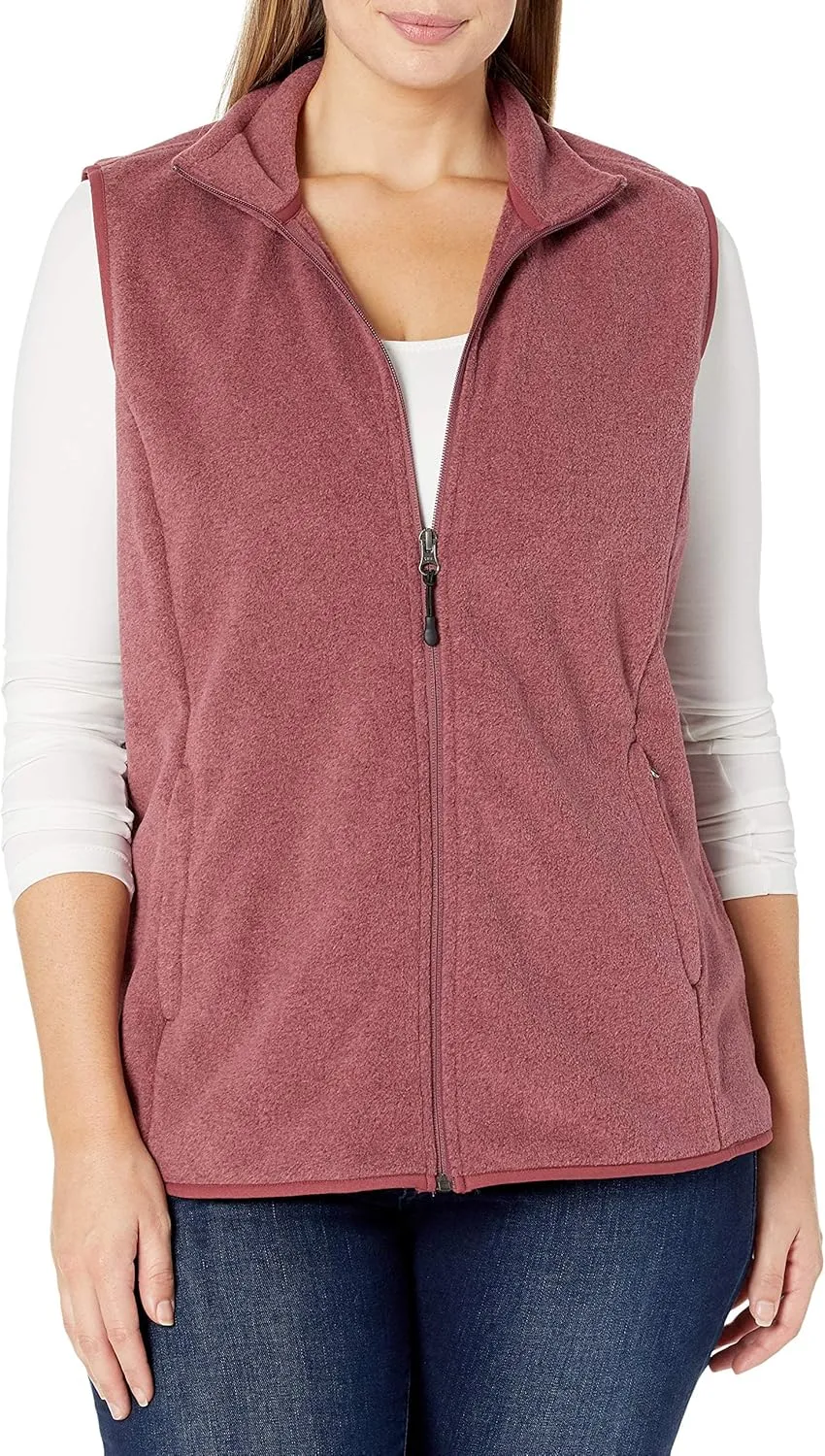 Amazon Essentials Women's Classic-Fit Sleeveless Polar Soft Fleece Vest (Available in Plus Size)