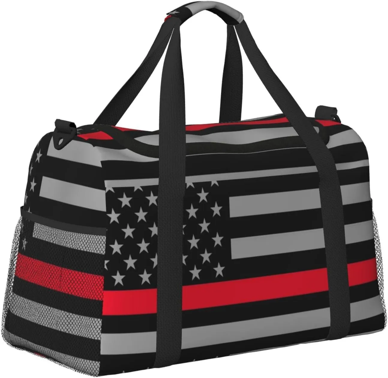 American Flag Travel Duffel Bag Large Foldable Waterproof Overnight Bag For Beach Swim Bags Pool Sports Gym