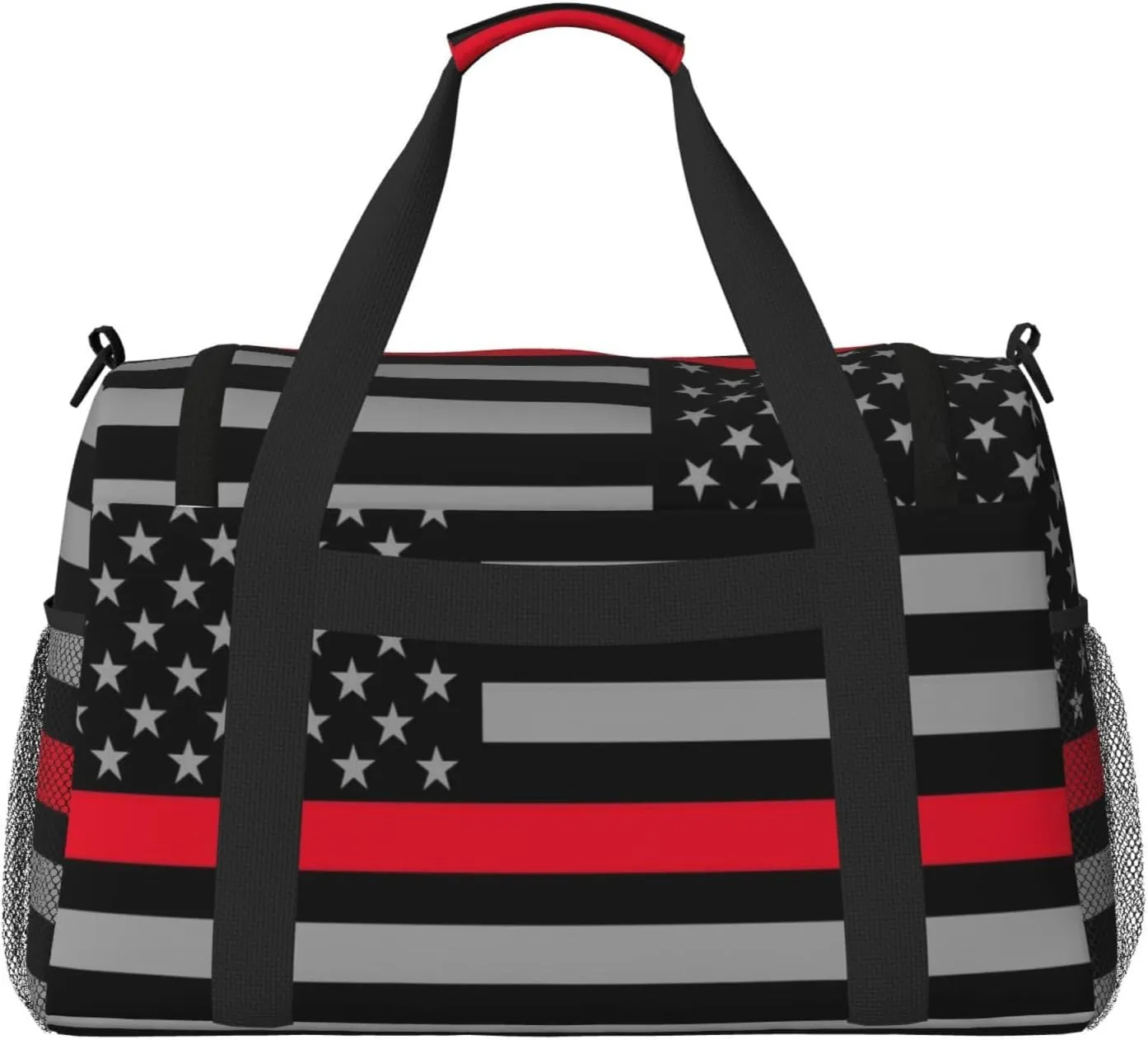 American Flag Travel Duffel Bag Large Foldable Waterproof Overnight Bag For Beach Swim Bags Pool Sports Gym