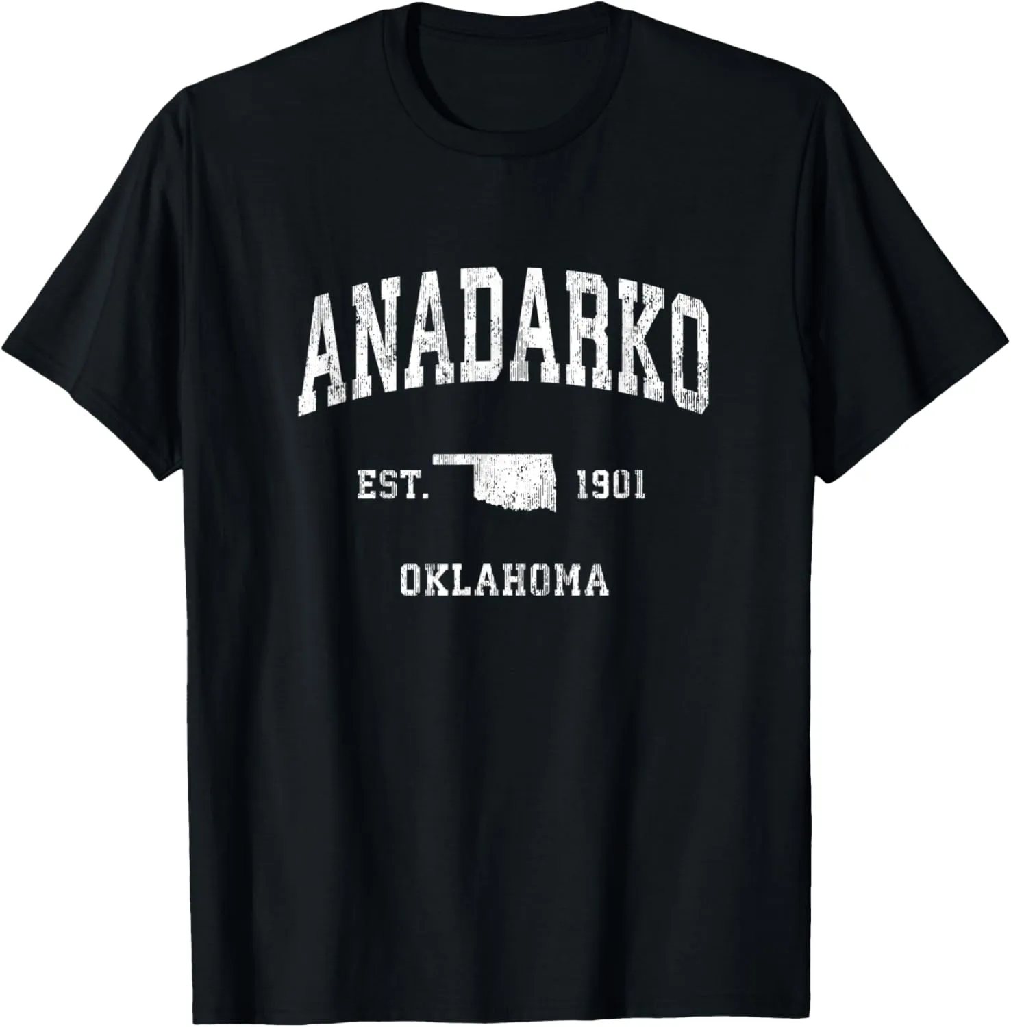 Anadarko Oklahoma OK Vintage Athletic Sports Design T-Shirt
