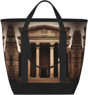 Ancient Relics Large Capacity Insulated Tote Bag for Women, Groceries, Lunch, and Picnics