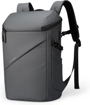 Anti-Theft Laptop Backpack with USB Charging Port Large Capacity Durable Travel Backpack for Men & Women 28L (Grey)
