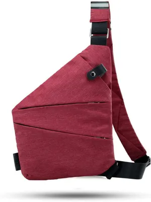 Anti Theft Travel Bag, Travel Purses Anti Theft Safe Slim Sling CrossBody Bag, Personal Flex Bag for Men&Women