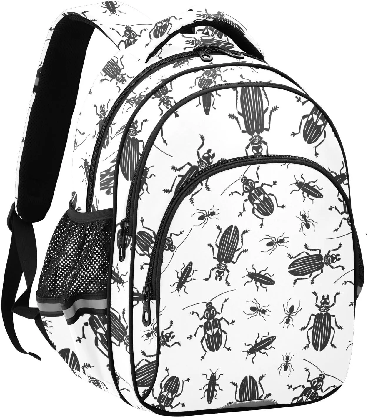 Ants Beetles Pattern Backpack for Kids Elementary School Bag Boys Girls Bookbag Travel Backpack Daypack