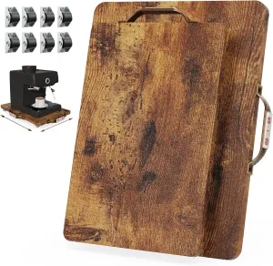 Appliance Sliders, 2 Sets Sliding Trays for Coffee Maker, Appliance Sliders for Kitchen Appliances, Countertop Slider Trays for Coffee Pot, Medium & Large (9.5" X 14" & 12.5" X 16")