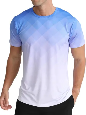 APTRO Men's Athletic T-Shirt Performance Gym Shirt Quick Dry Moisture Wicking Running Workout Short Sleeve Tops