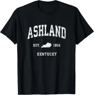 Ashland Kentucky KY Vintage Athletic Sports Design T-Shirt