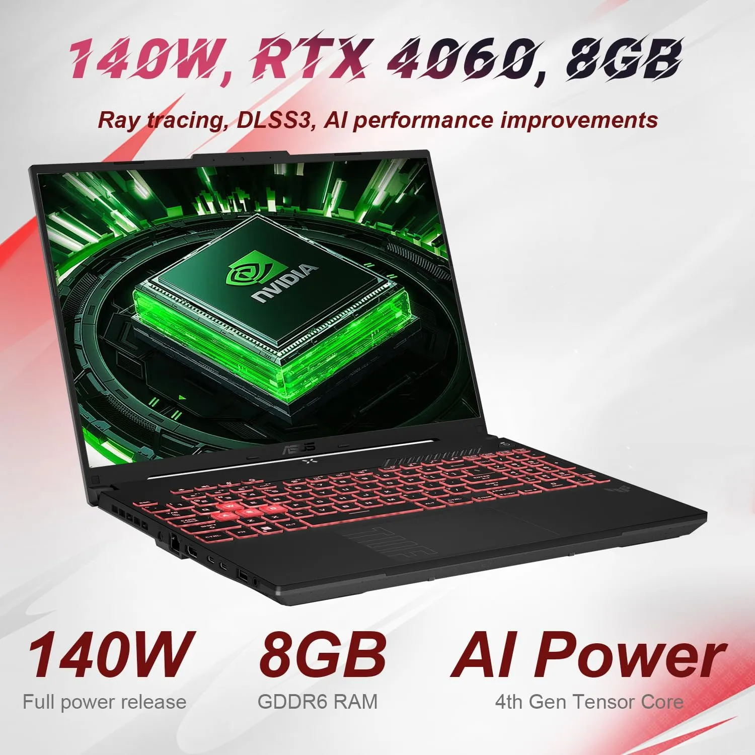 ASUS TUF 16" AMD Ryzen 9 RTX 4060 Ultimate Gaming Laptop, 16" FHD 1920 x 1200 165Hz, NVIDIA RTX 4060, 64GB DDR5 RAM, 2TB SSD, Wi-Fi 6, RJ45, Windows 11 P, with Targus Universal Docking Station