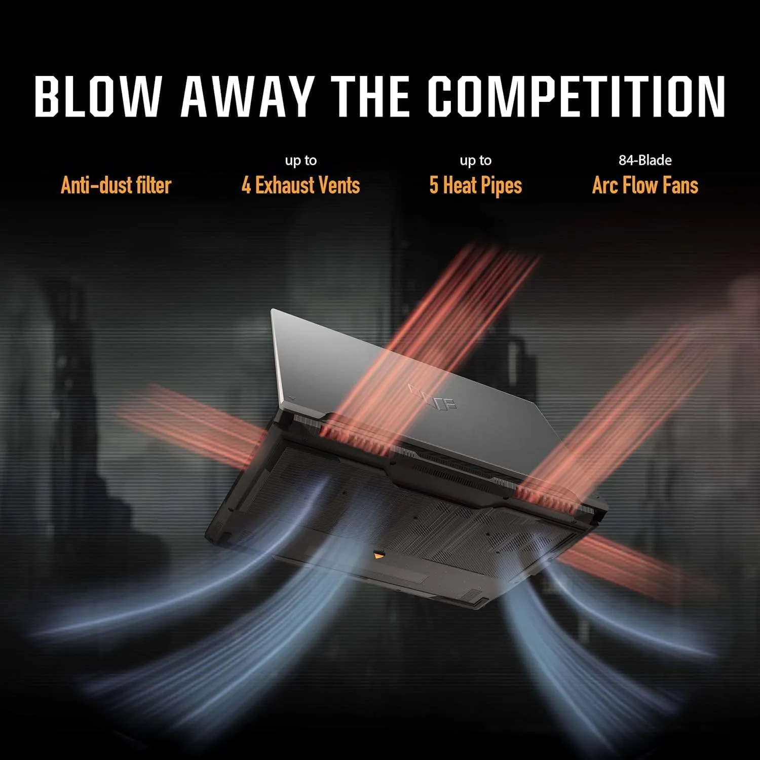 ASUS TUF A16 Gaming Laptop, NVIDIA RTX 4070, AMD Ryzen 9 7940HX(Up to 5.2GHz, Beat i9), 16" 2.5K QHD  165Hz, 64 GB DDR5, 4 TB SSD, Windows 11 Pro, Office Pro, FA607PI-AS94