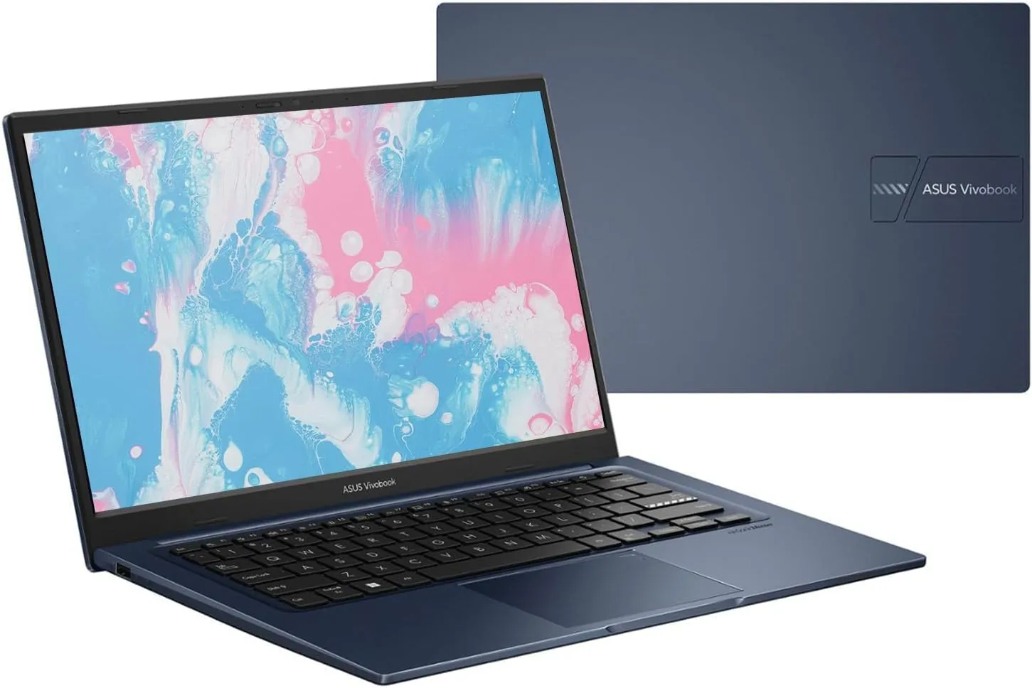 ASUS Vivobook Laptop, 14" FHD Display, i3-1215U, 16GB RAM, 512GB SSD, Wi-Fi 6, HDMI, Webcam, Touchpad, Windows 11 Home, Blue