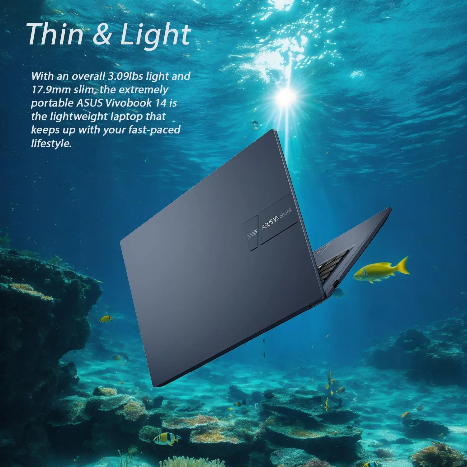 ASUS VivoBook Laptop | 40GB RAM | 1TB PCIe SSD Storage | 14" FHD Display | Intel 12th Generation 6 Core Processor | Bluetooth | HDMI | Thin & Light | Windows 11 Pro | w/WOWPC Recovery USB