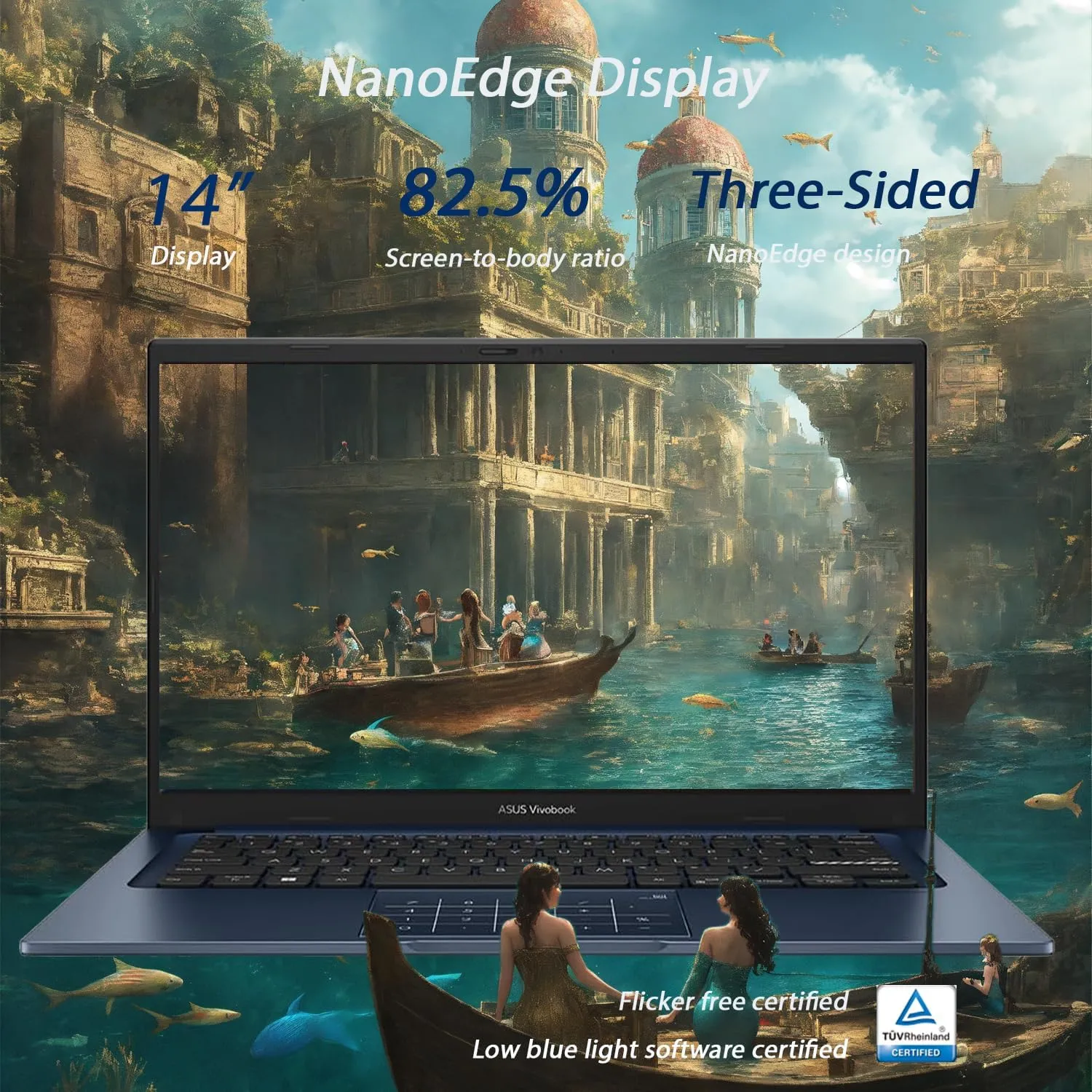 ASUS VivoBook Laptop | 40GB RAM | 1TB PCIe SSD Storage | 14" FHD Display | Intel 12th Generation 6 Core Processor | Bluetooth | HDMI | Thin & Light | Windows 11 Pro | w/WOWPC Recovery USB