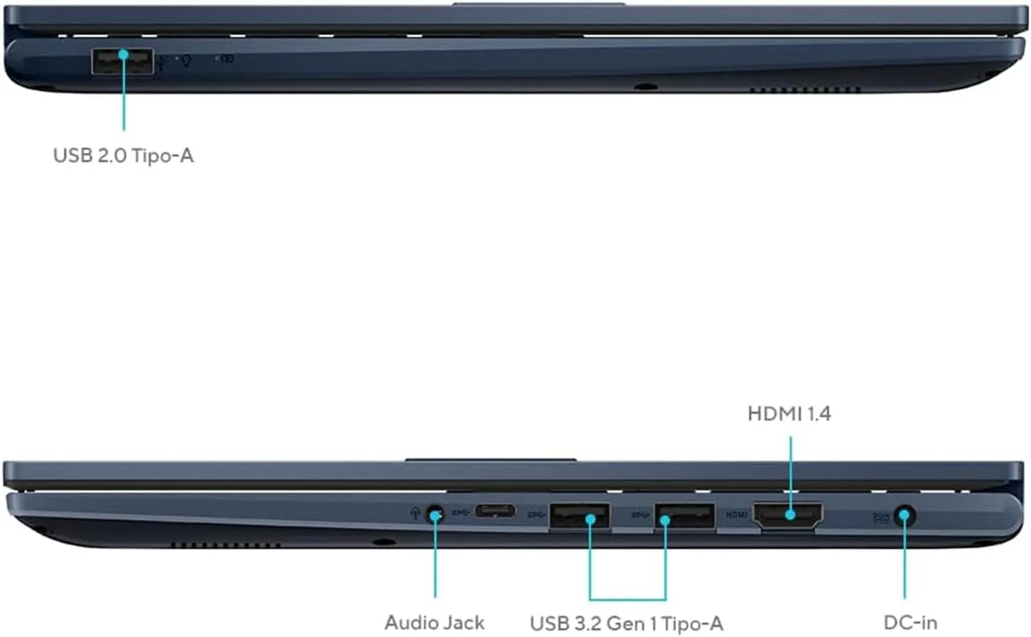 ASUS VivoBook Laptop | 40GB RAM | 1TB PCIe SSD Storage | 14" FHD Display | Intel 12th Generation 6 Core Processor | Bluetooth | HDMI | Thin & Light | Windows 11 Pro | w/WOWPC Recovery USB