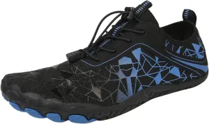 Athletic Hiking Water Shoes Womens Mens Quick Dry Barefoot for Beach Walking Kayaking Surfing Training Aqua Shoes with Comfy Cushion Sole Summer Wading Shoe with Adjustable Lace for Men Women
