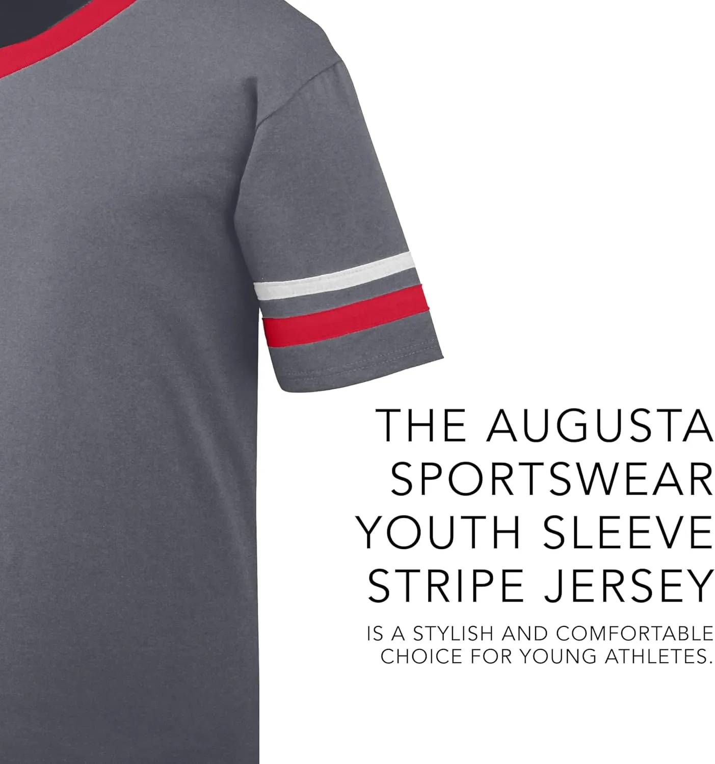 Augusta Sportswear Boys Youth Sleeve Stripe Jersey