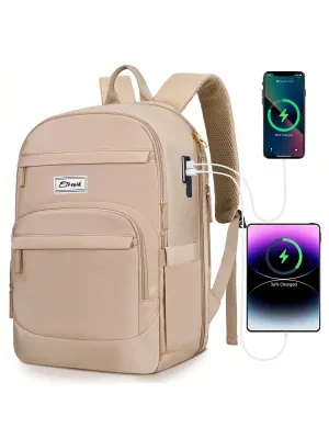 BagForLove - 3 Inch Anti Theft Laptop Bag With USB A & C Charging Port