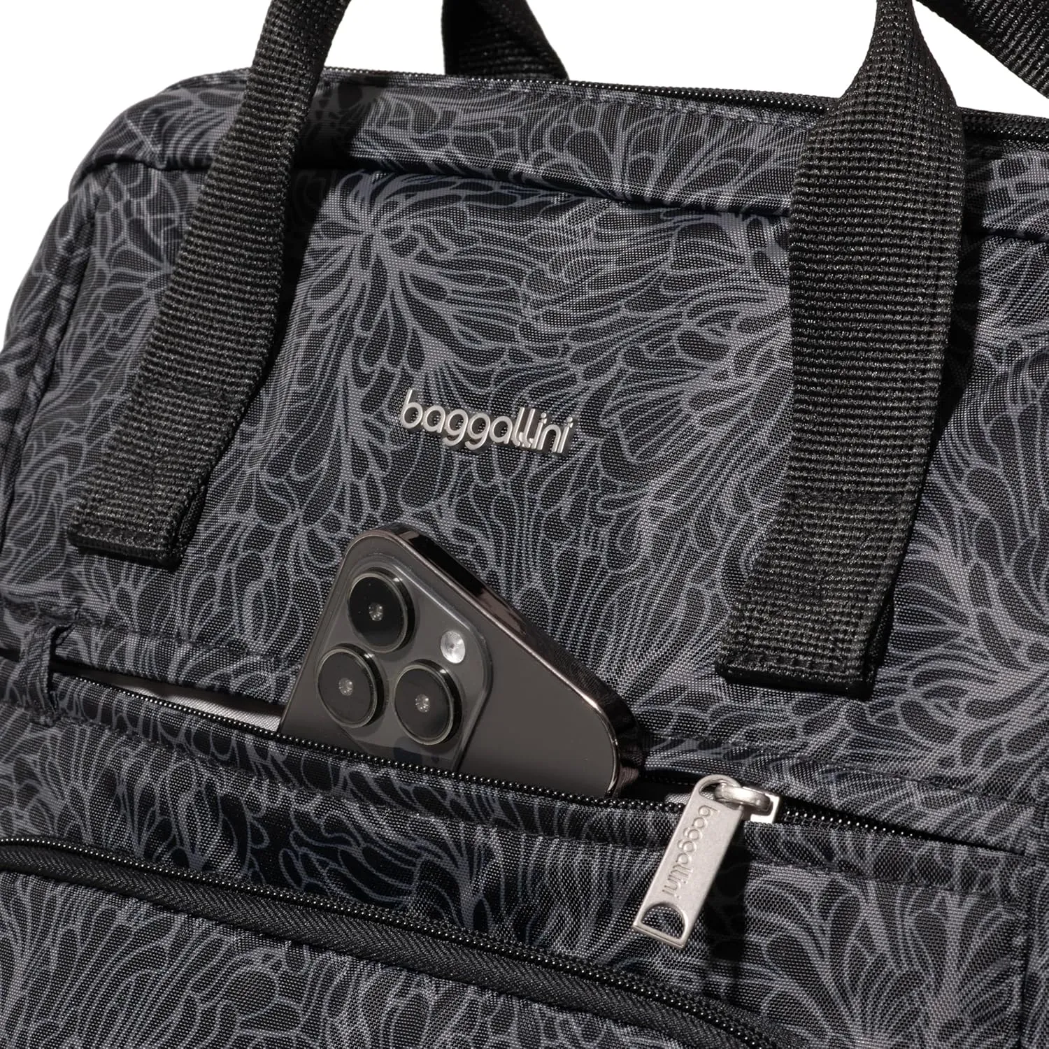 Baggallini Securtex Anti-Theft Windsor Backpack for Travel, Work & Collage, RFID & Locking Zipper, Up to 16" Laptop