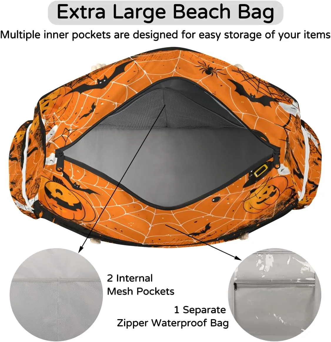 Bags for Women, Large Waterproof Beach Tote Bag for Gym Grocery Travel