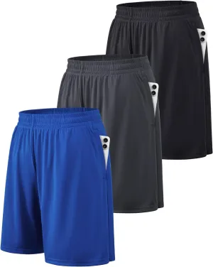 BALENNZ Athletic Shorts for Men with Pockets and Elastic Waistband Quick Dry Activewear
