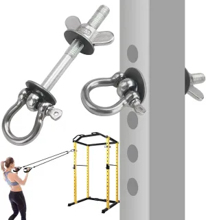 Band Pegs for Power Rack - Resistance Band O-Ring Squat Rack Attachments (2 Pack) - Versatile Gym Equipment