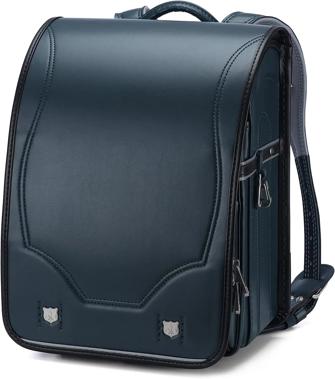Baobab's wish Ransel Randoseru Backpack Semi-automatic satchel Japanese school bag for girls and boys PU leather bab-rng28 (Green)