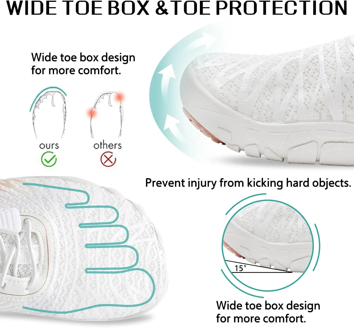 Barefoot Shoes Women Men Hike Comfortable Grounded Lightweight Footwear Non-Slip Sole Wide Toe Box