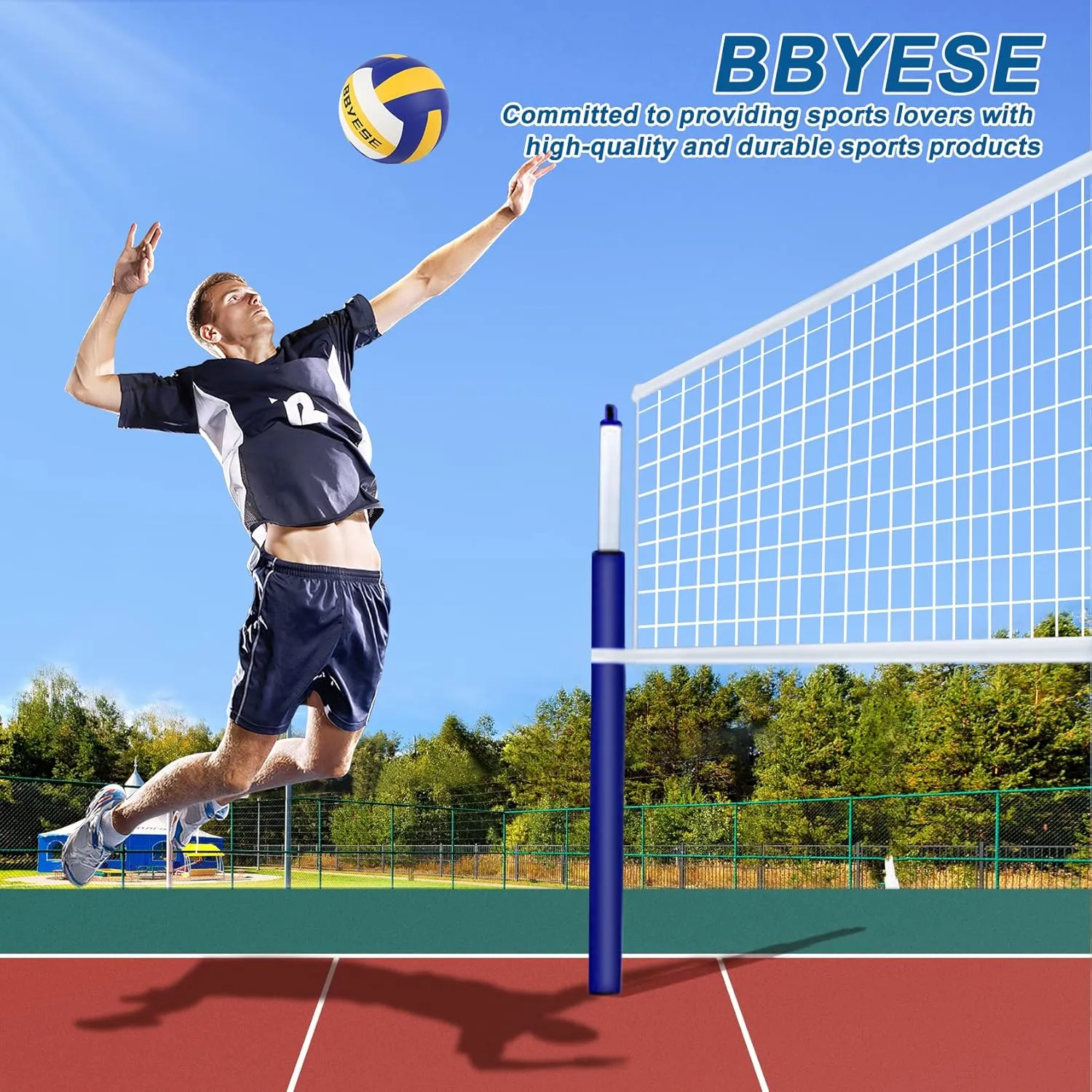 BBYESE Indoor Outdoor Volleyball Official Size 5 Waterproof Soft Sand Volley Balls for Kids Girls Boys Beginners Adults Men Women Pool Beach Gym Game Training Competition Play Gift