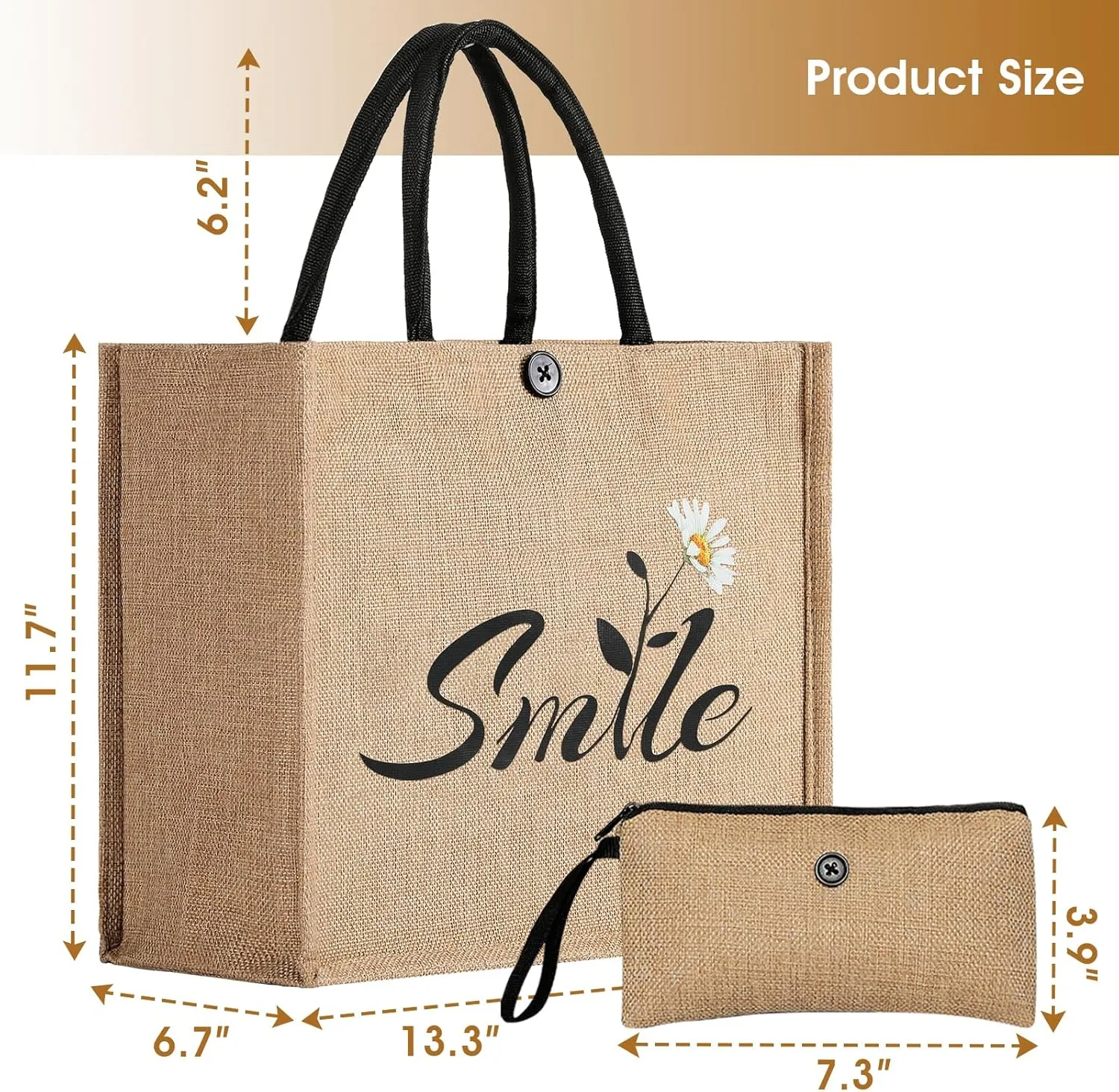 Beach Bag, Large Beach Bag for Women, Woven Straw Tote Bag, Weaving Swim Gym Shopping Travel Bag with Button